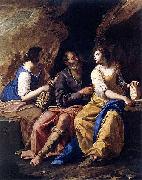 Artemisia gentileschi Lot and his Daughters oil painting on canvas